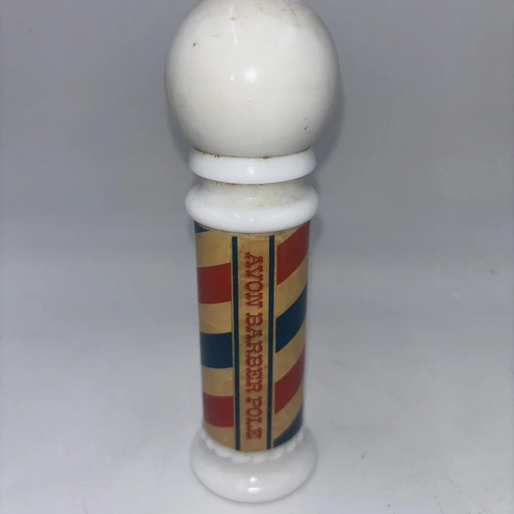 1970s AVON Barber Pole Men's Wild Country After Shave Empty Bottle Collectable!